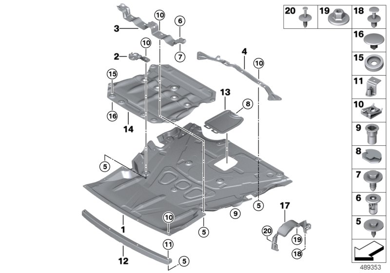 BMW 46637659955 Plug-In Nut