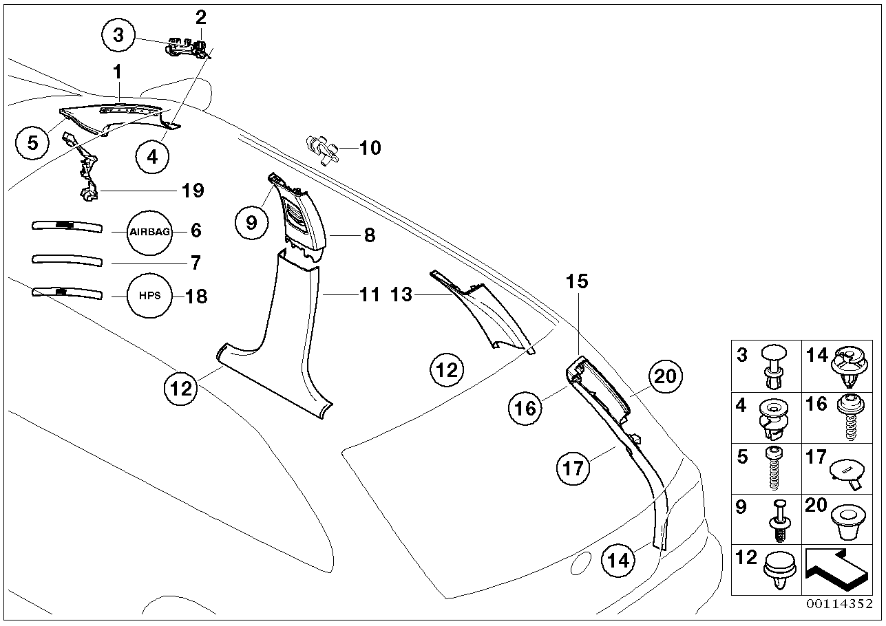 BMW 07119900634 Screw, Self Tapping