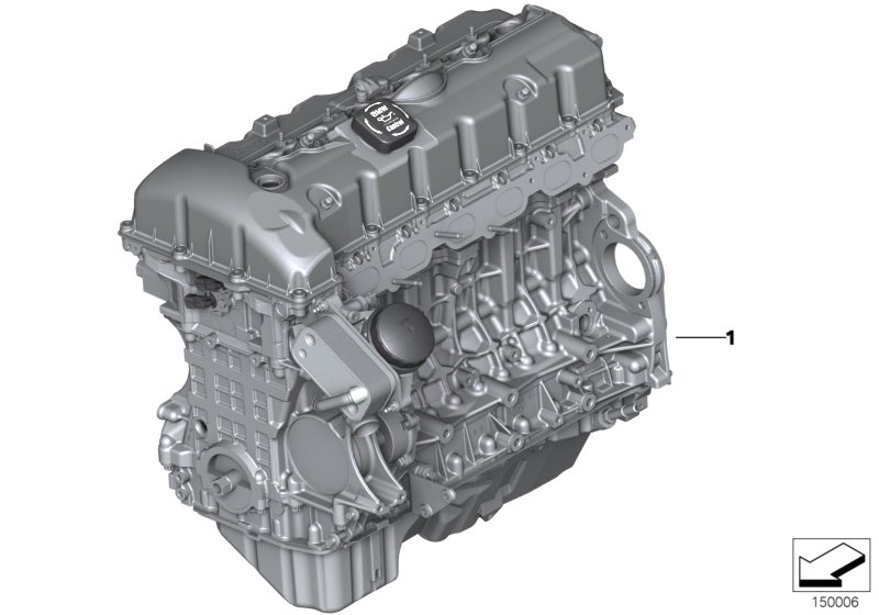 BMW 11000422944 Exchange Short Engine