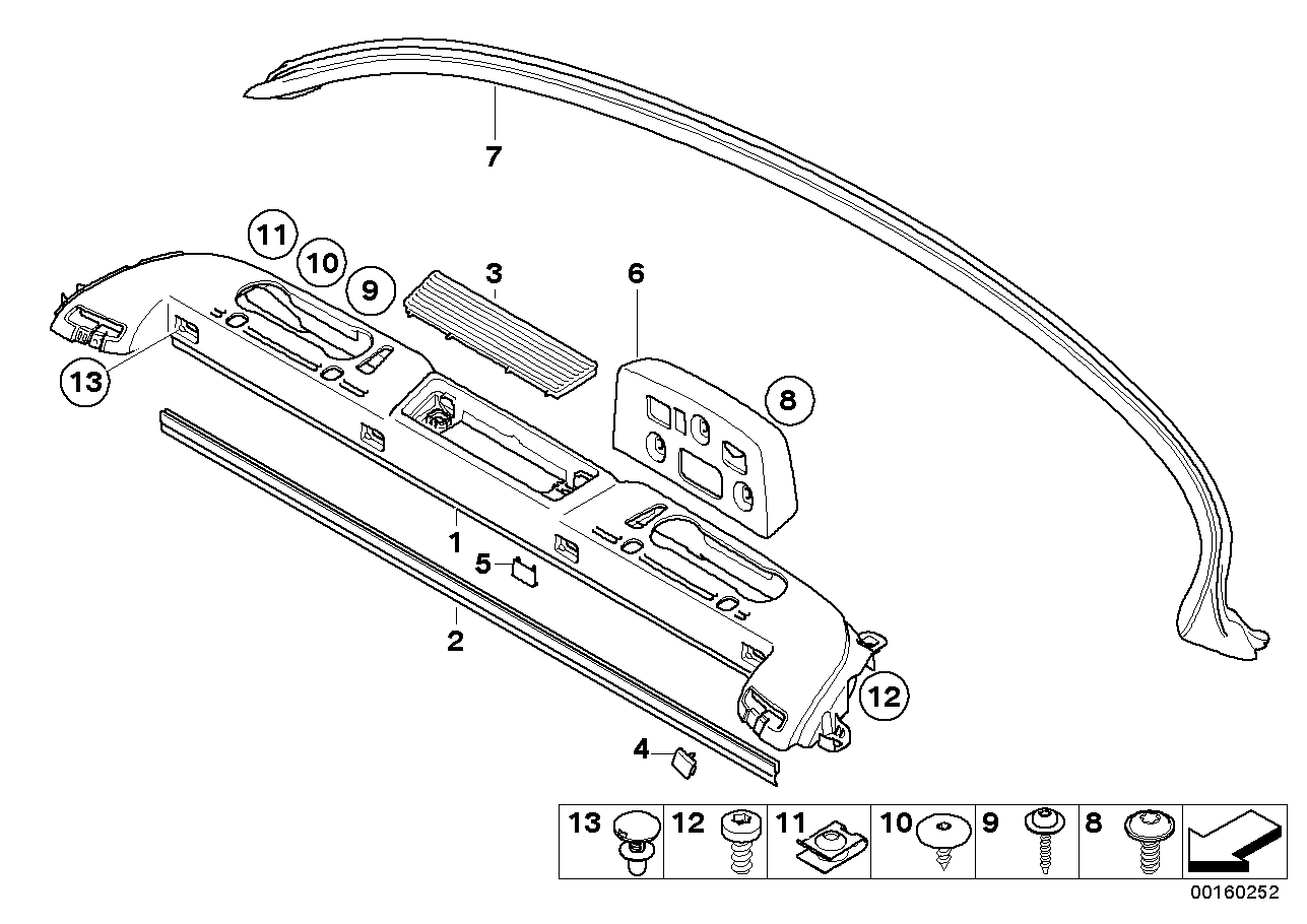 BMW 51466950100 Covering Right