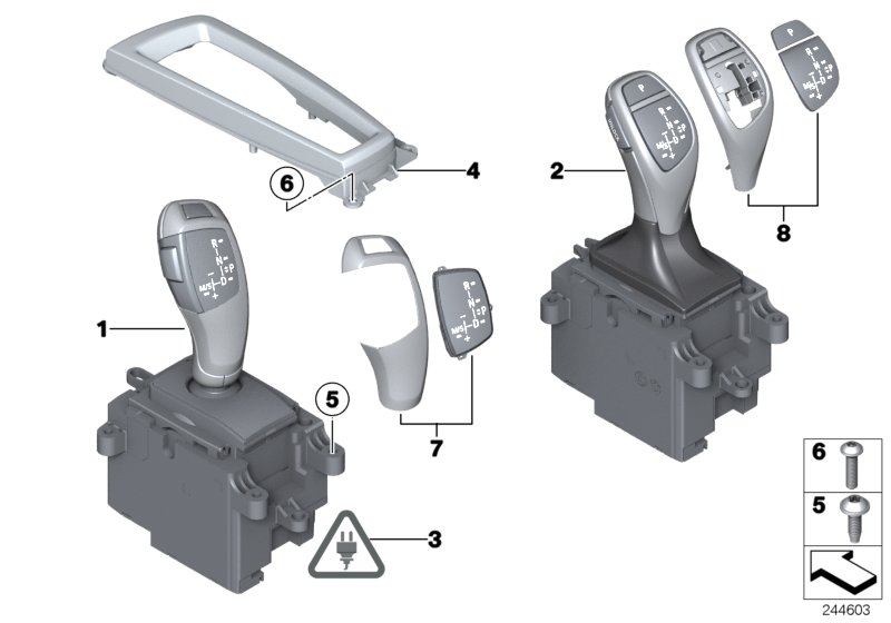 BMW 61319288833 Repair Kit For Gear Selector Switch Cover