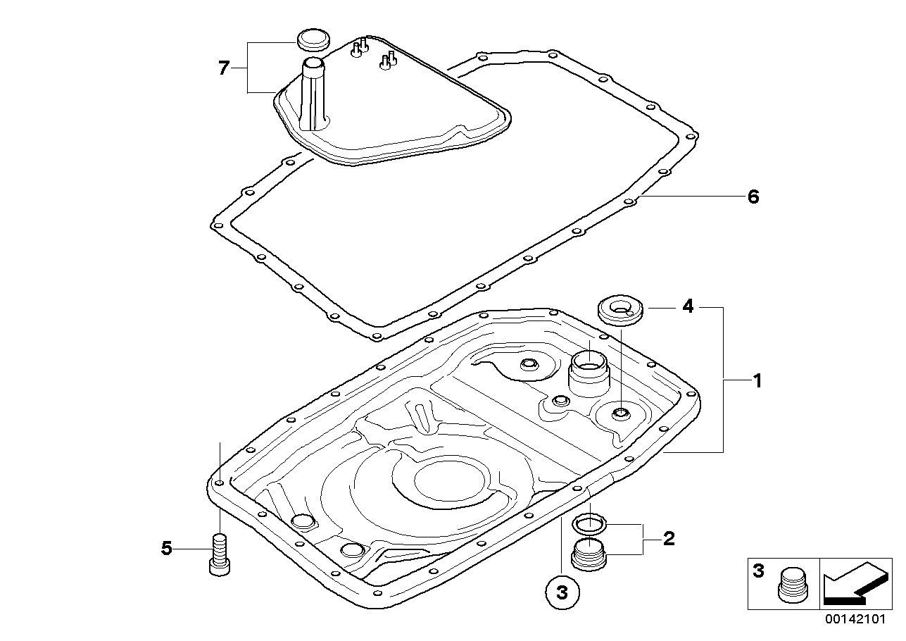 BMW 24117552348 Torx Bolt