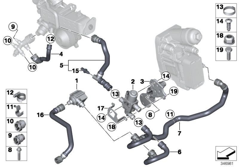 BMW 13627823993 Coolant Temperature Sensor