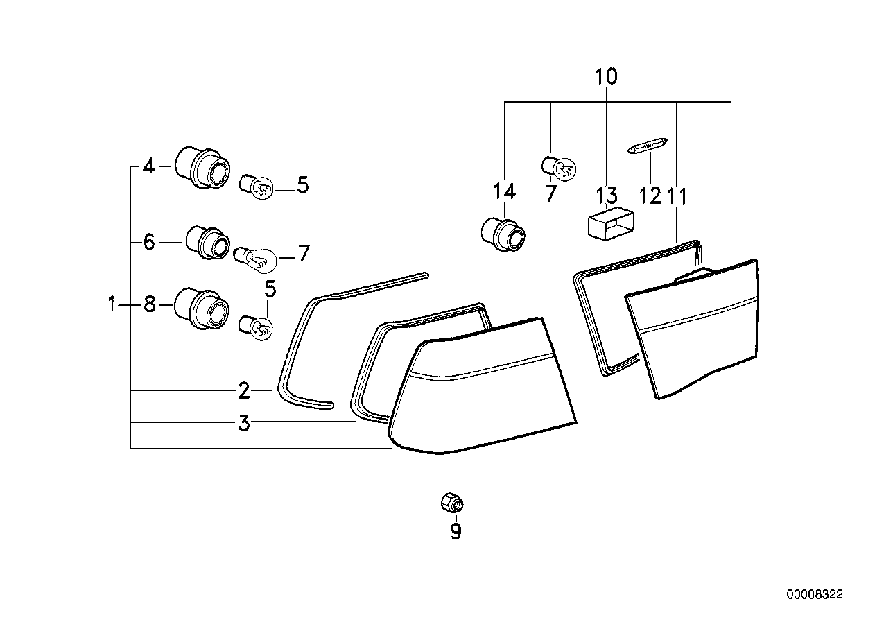 BMW 63211383099 Bulb Socket