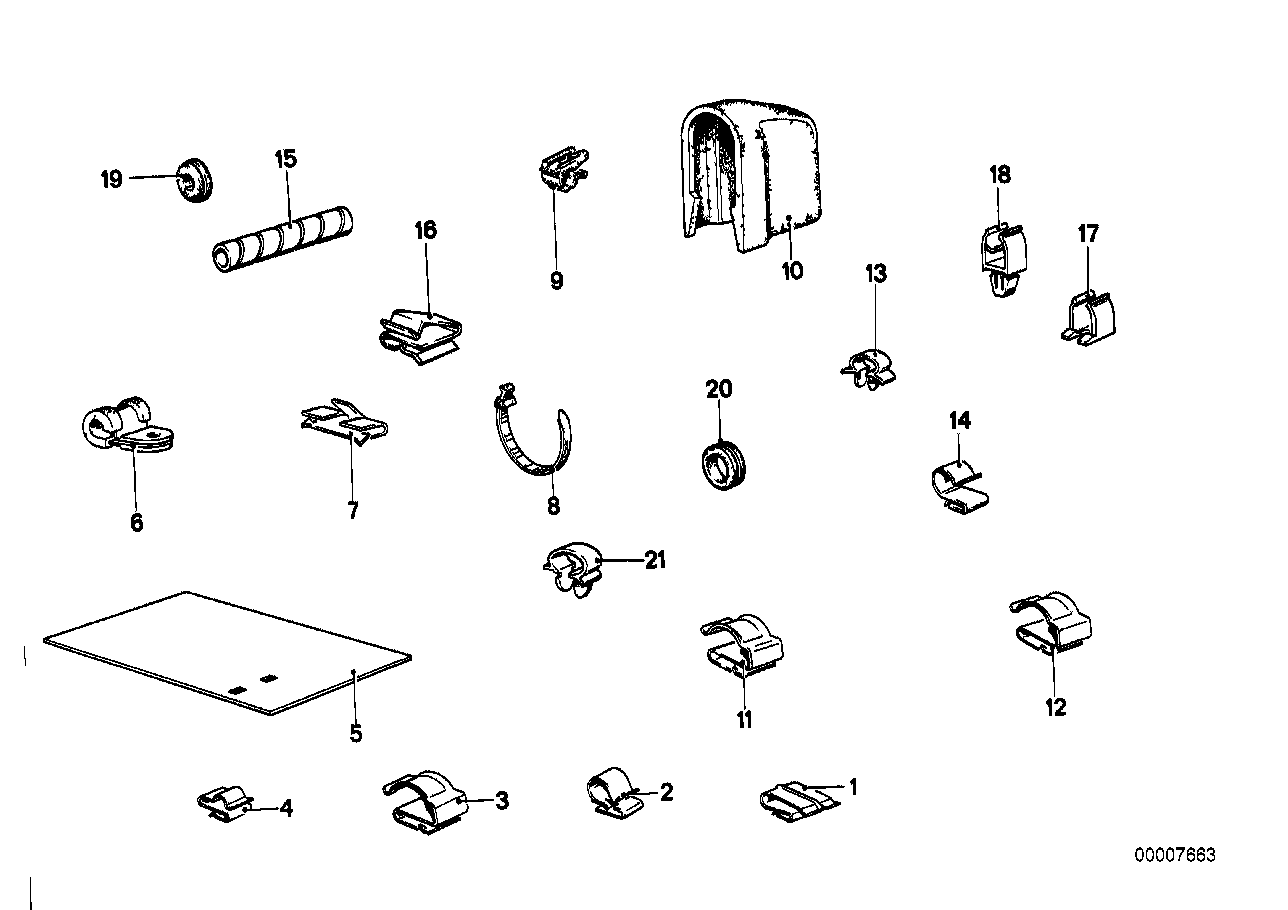 BMW 61131361340 Covering Solenoid Switch