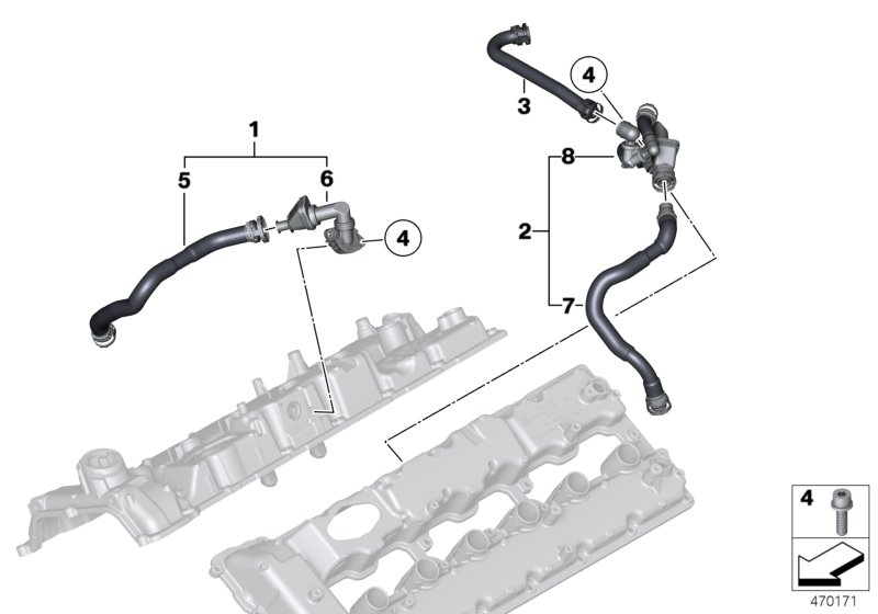 BMW 11157584568 Connecting Line