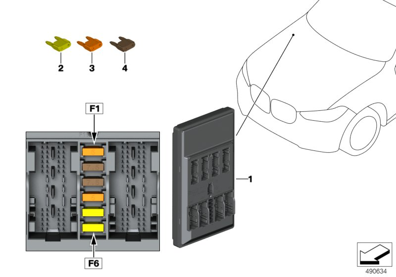 BMW 61355A03F58 BODY DOMAIN CONTROLLER BDC