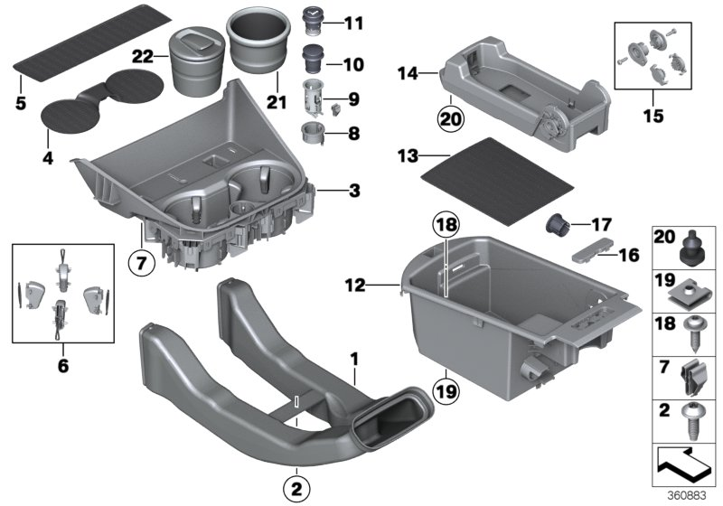 BMW 51169233356 Repair Kit, Clamping Elements