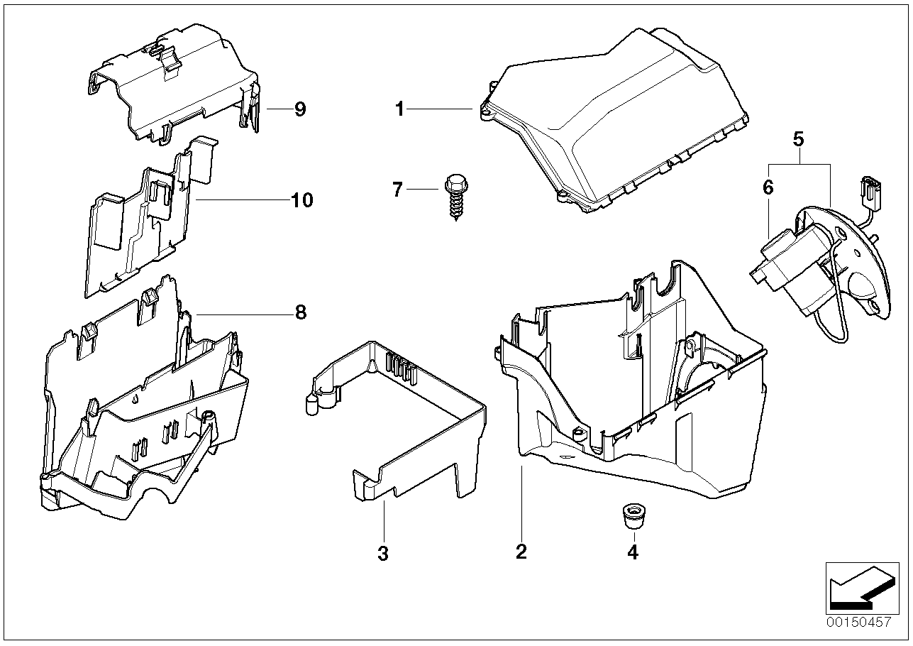 BMW 12907836626 Carrier Plate