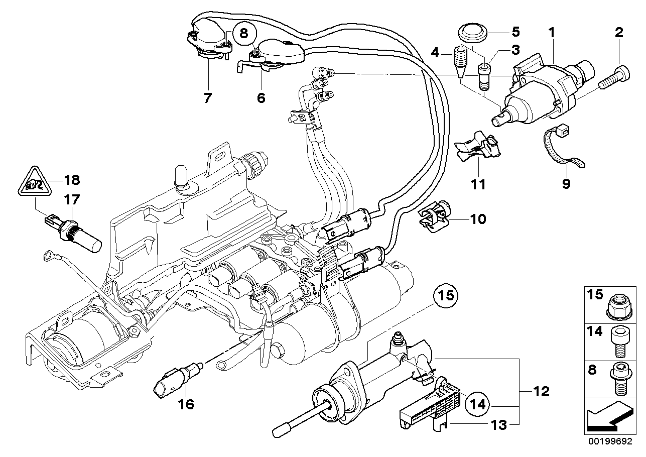 BMW 11787516866 Cable Clip