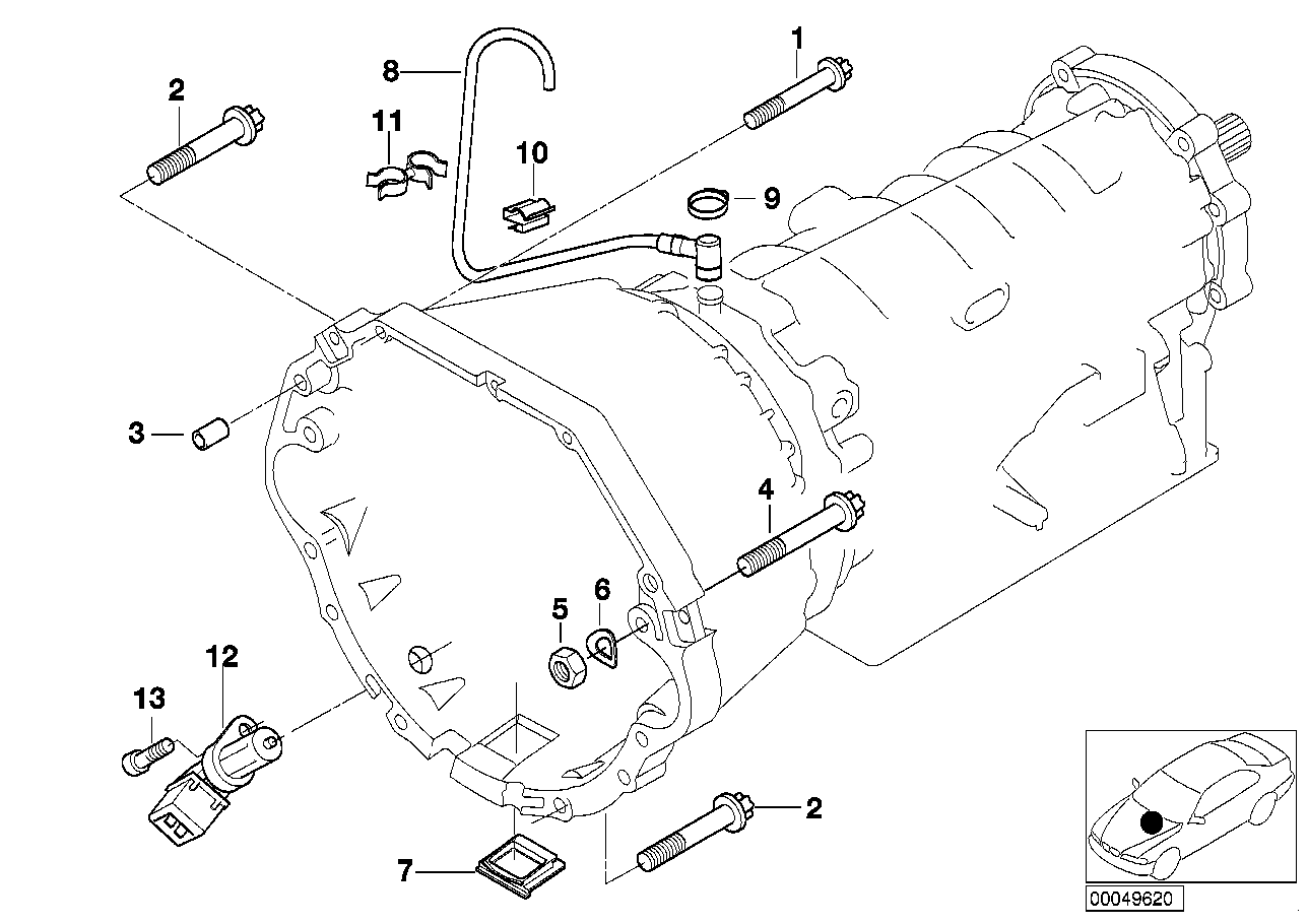 BMW 24141423958 Vent Pipe