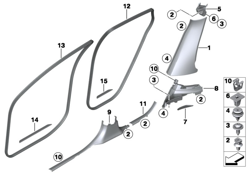 BMW 51727046388 Edge Protection Front