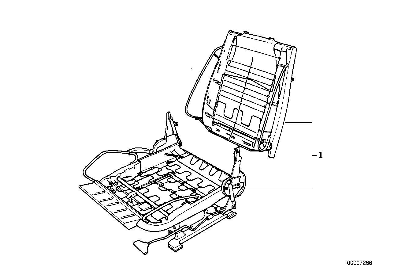 BMW 52108129997 Repair Seat Left