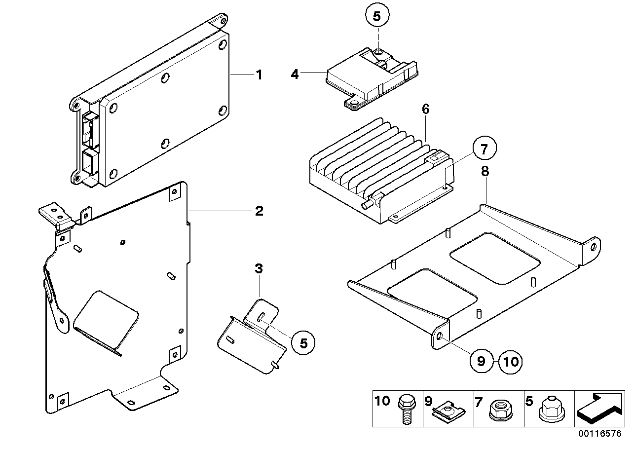 BMW 84109122529 Exchange Telematics Control Unit