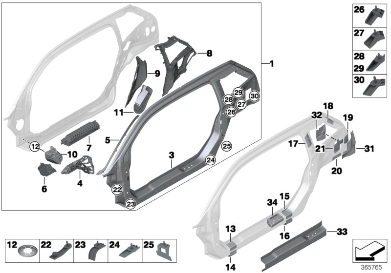 BMW 41007355315 Holder, Wheel Arch, Left