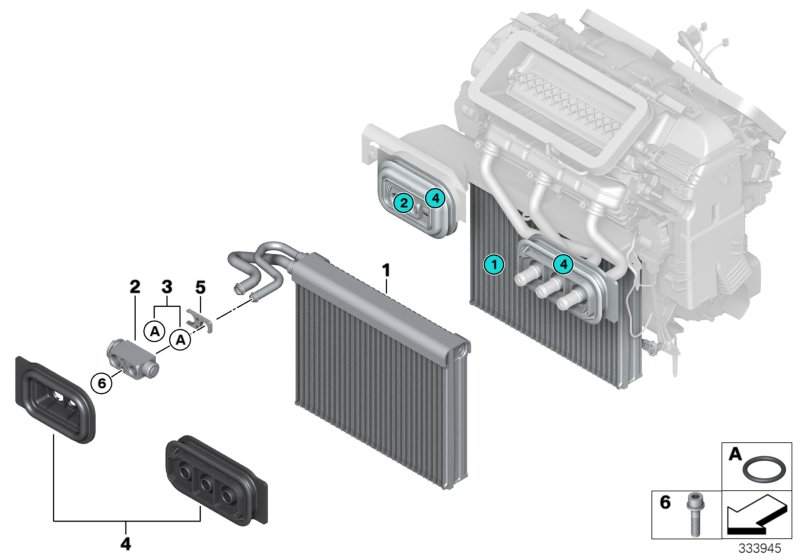 BMW 64119289068 Storage Evaporator