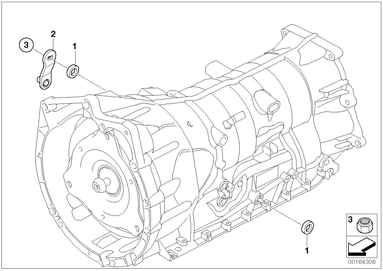 BMW 24147571244 Selector Lever