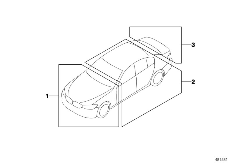 BMW 71246895558 LABEL "TIRE PRESSURE"