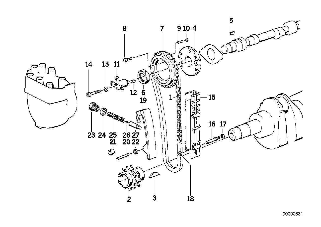 BMW 07119951485 Woodruff Key