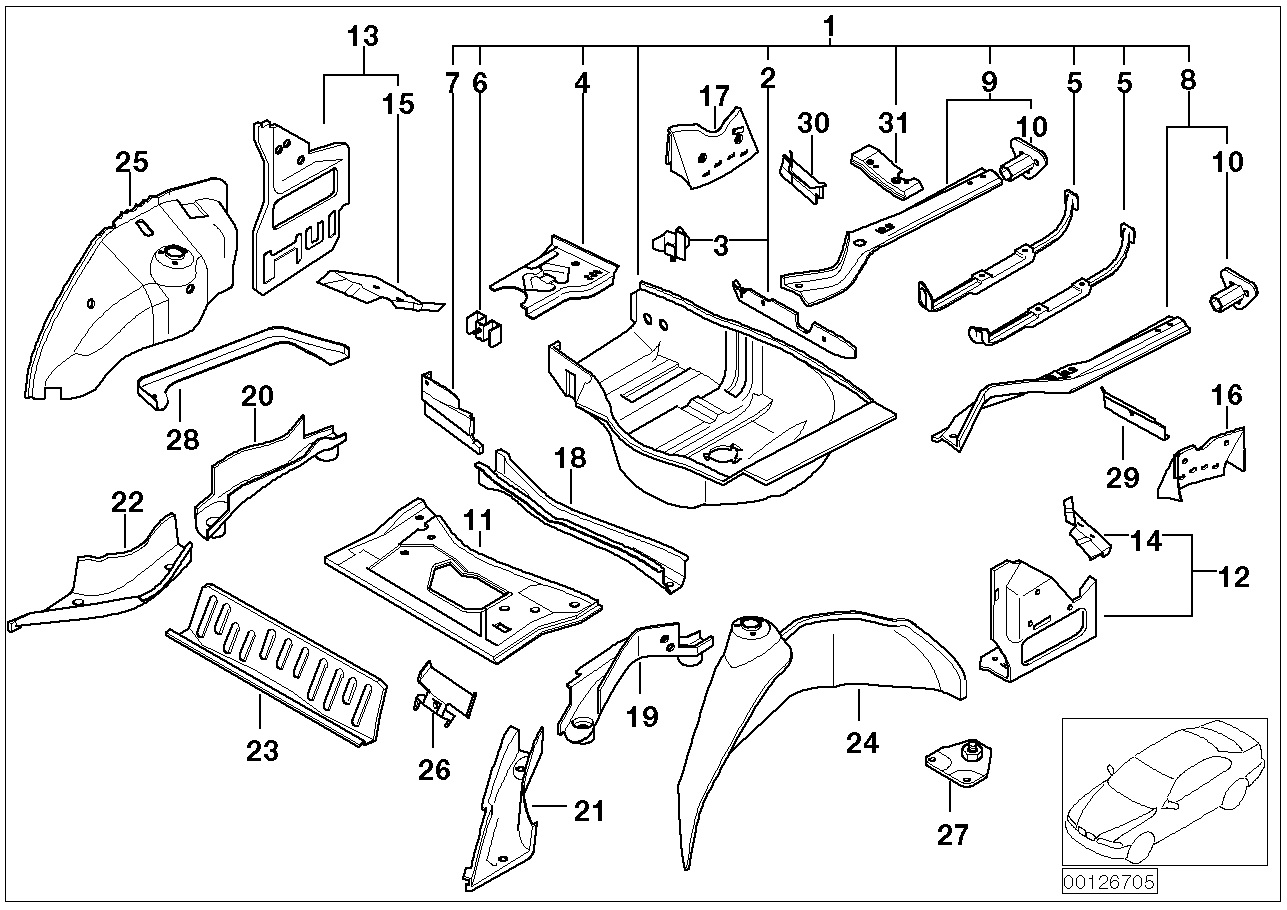 BMW 83422409985 Seam Seal