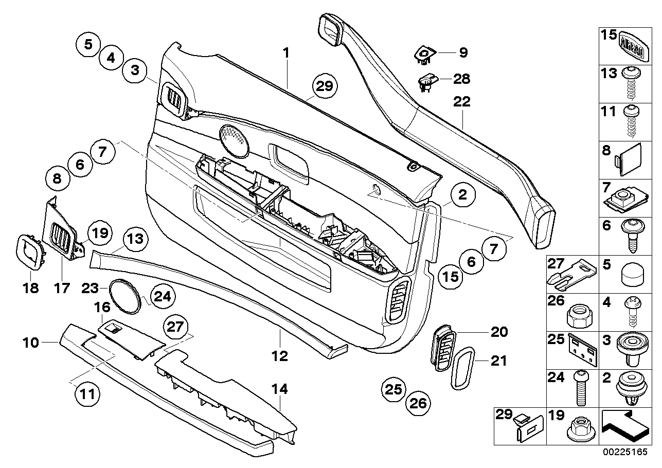 BMW 51417142624 Soft Pad, Front Right