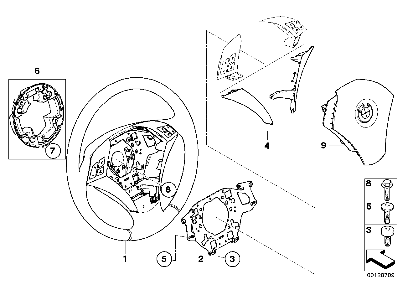 BMW 32306766012 Set Of Decorative Clips