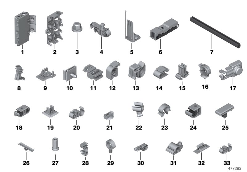 BMW 61136919422 Plug-In Connection Bracket