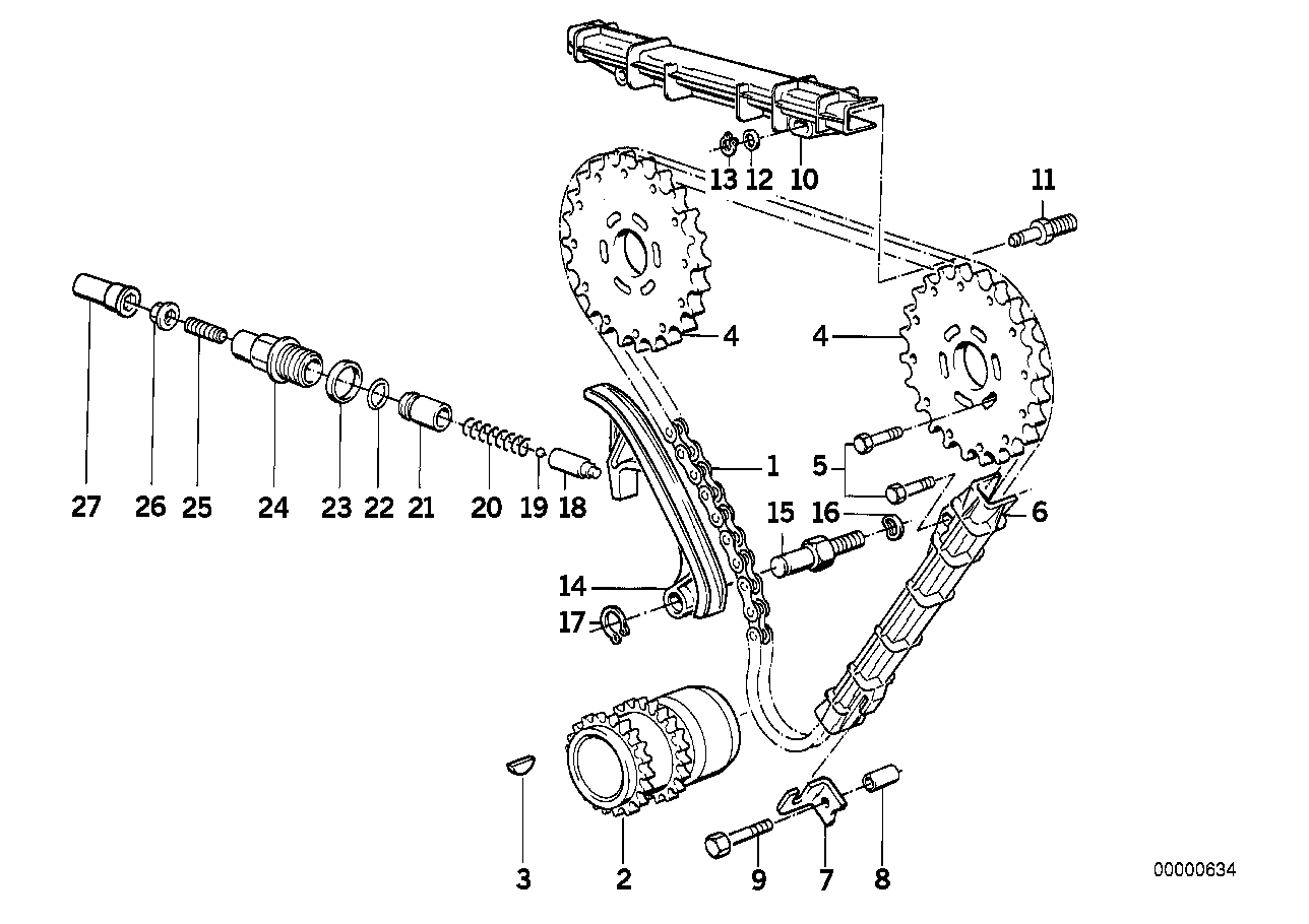 BMW 07119900250 Hex Bolt With Washer