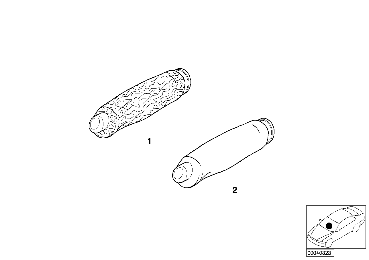 BMW 34409416256 Handbrake Handle Alu