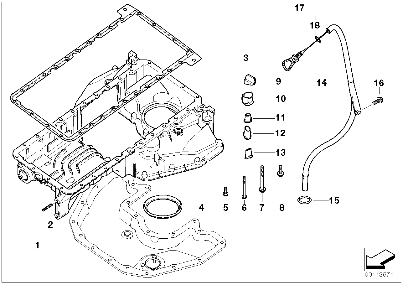 BMW 11437539852 Dipstick With Adapter