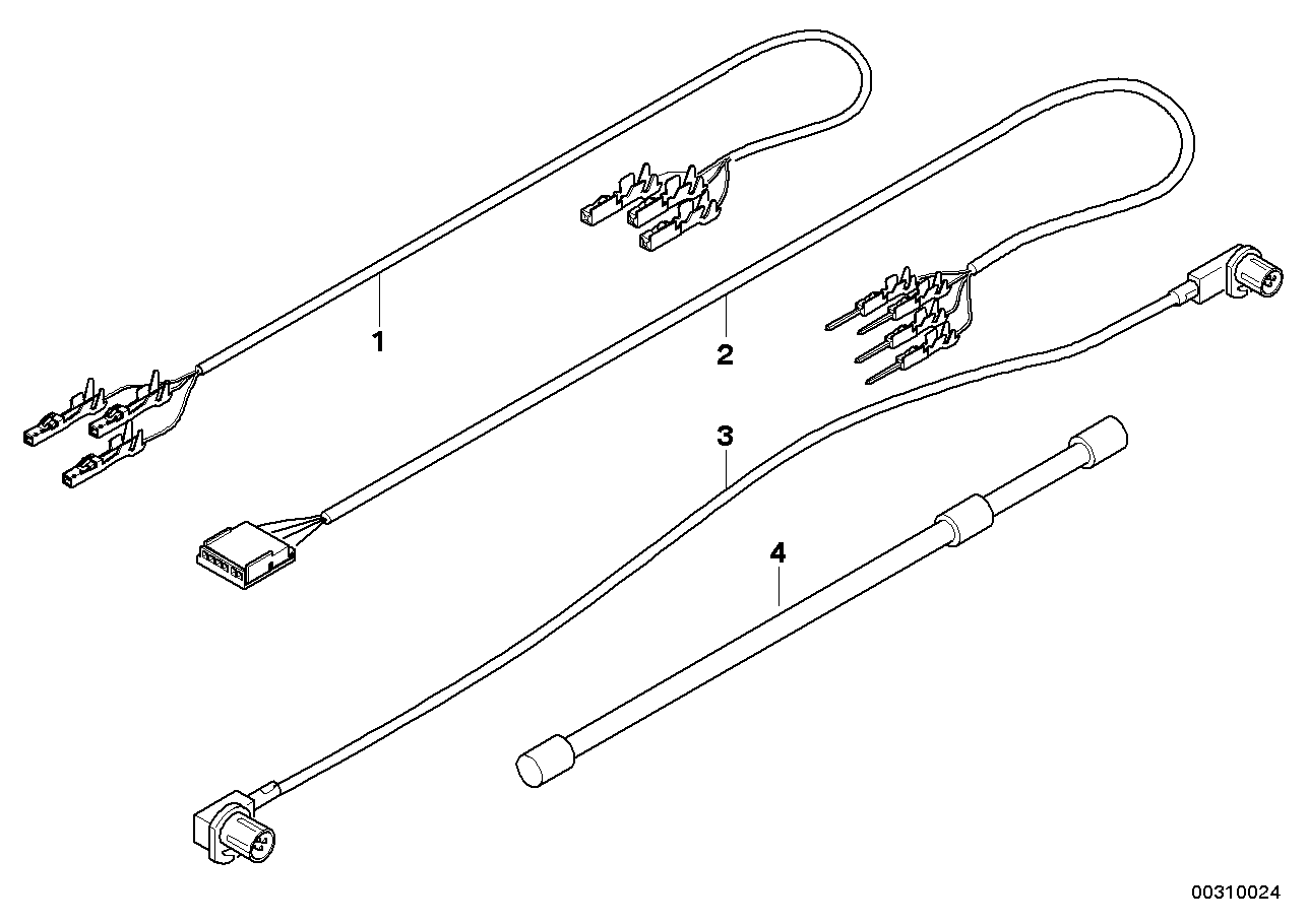 BMW 61119310540 Cord Aerial Bluetooth