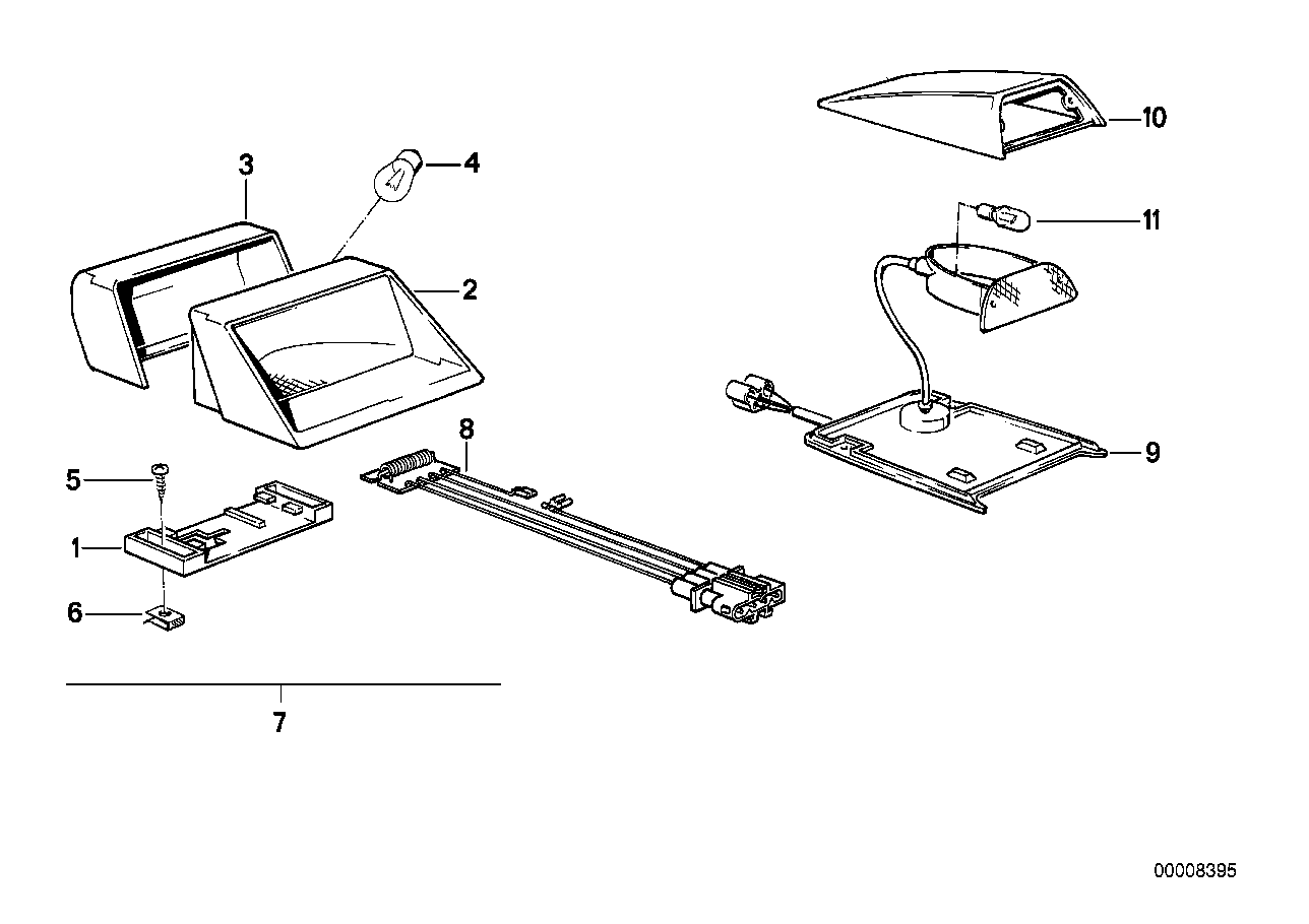 BMW 63319058719 Retrofit Kit, Brake Light