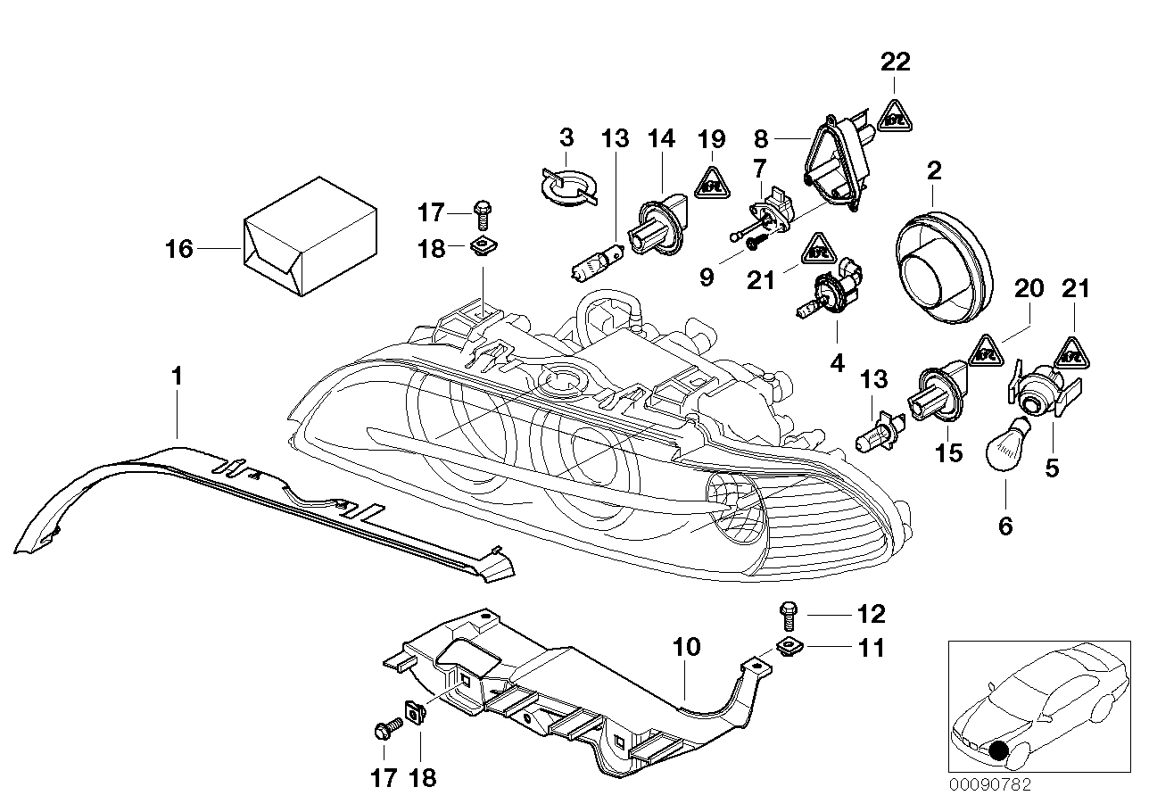 BMW 63128372243 Screw