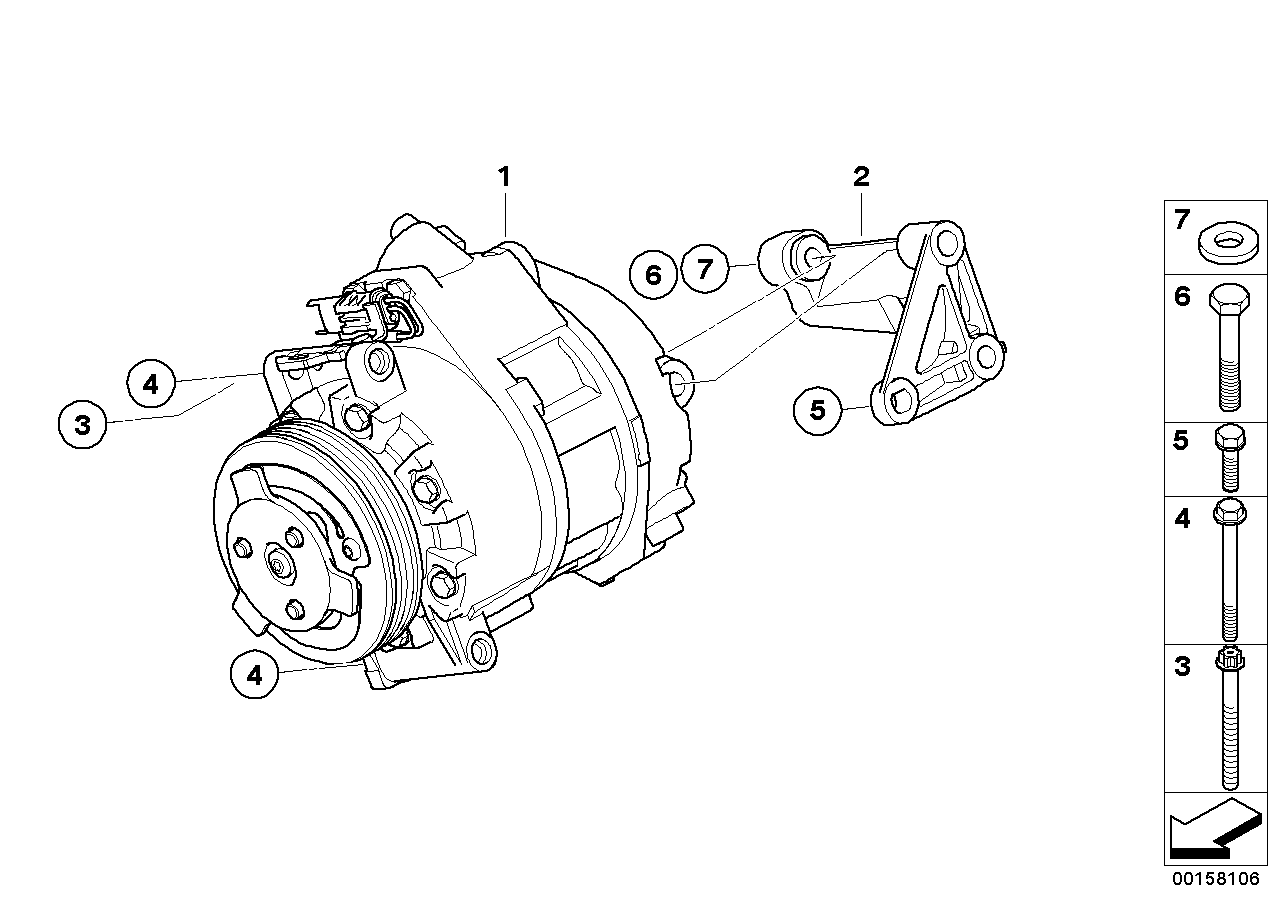 BMW 07119905745 Hex Bolt