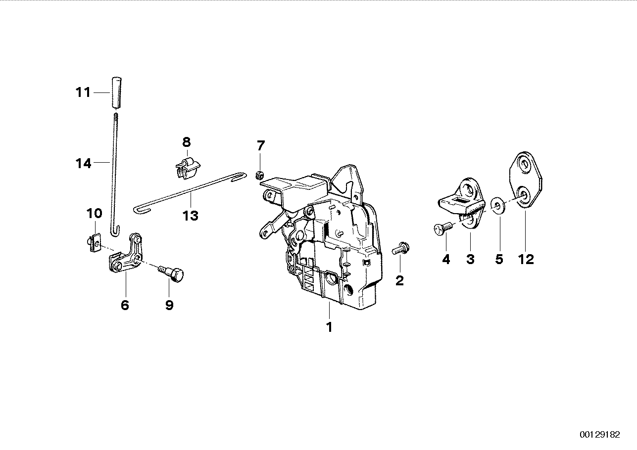 BMW 51221906888 Operating Rod