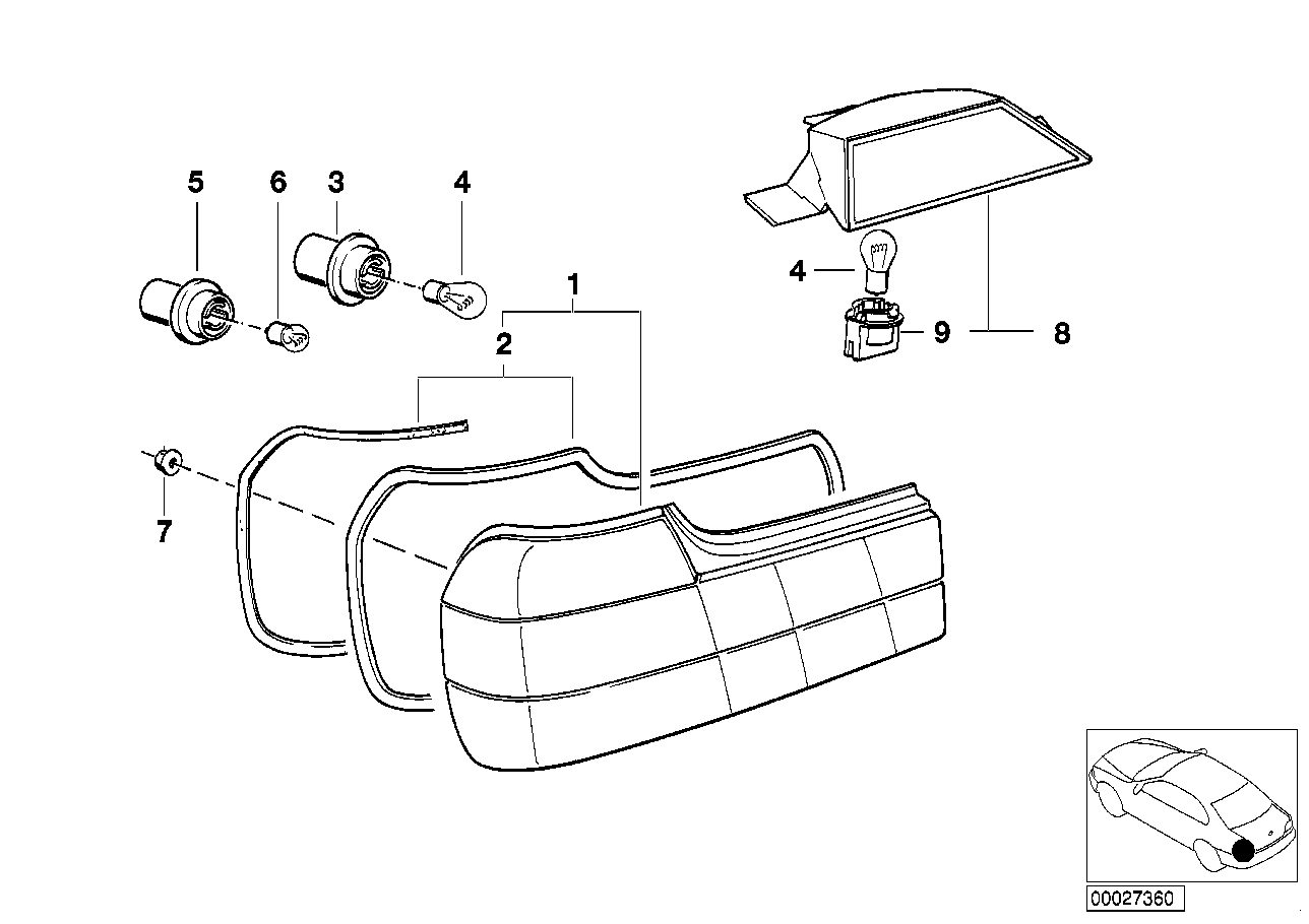 BMW 63211374044 Bulb Socket