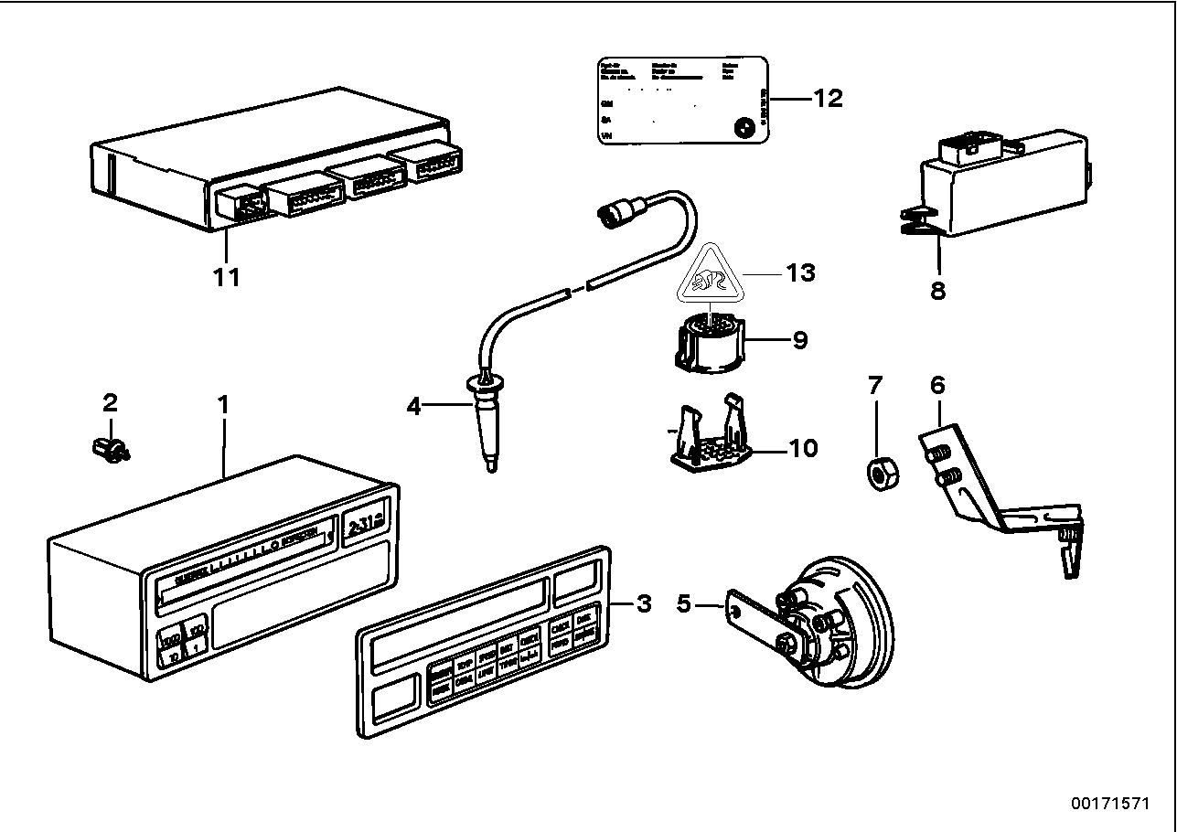 BMW 62136914687 Multi-Information Display