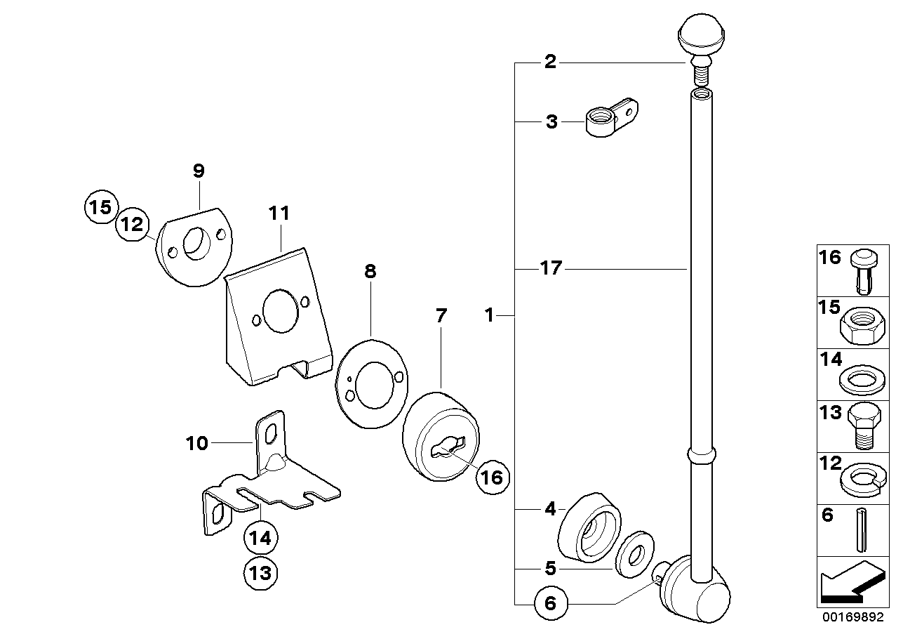 BMW 72607062714 Right Bracket