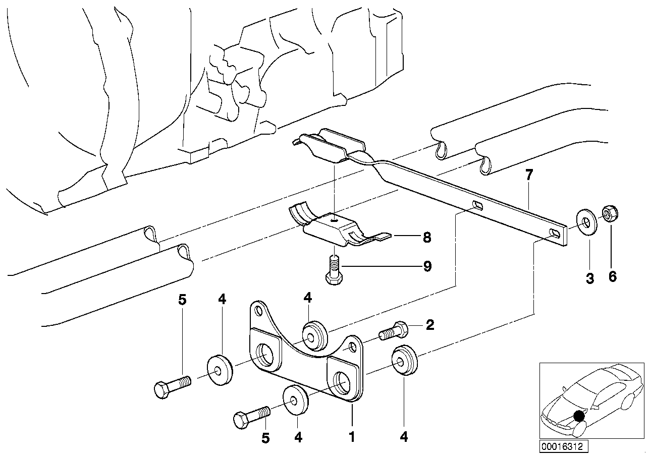 BMW 18311728254 Bracket