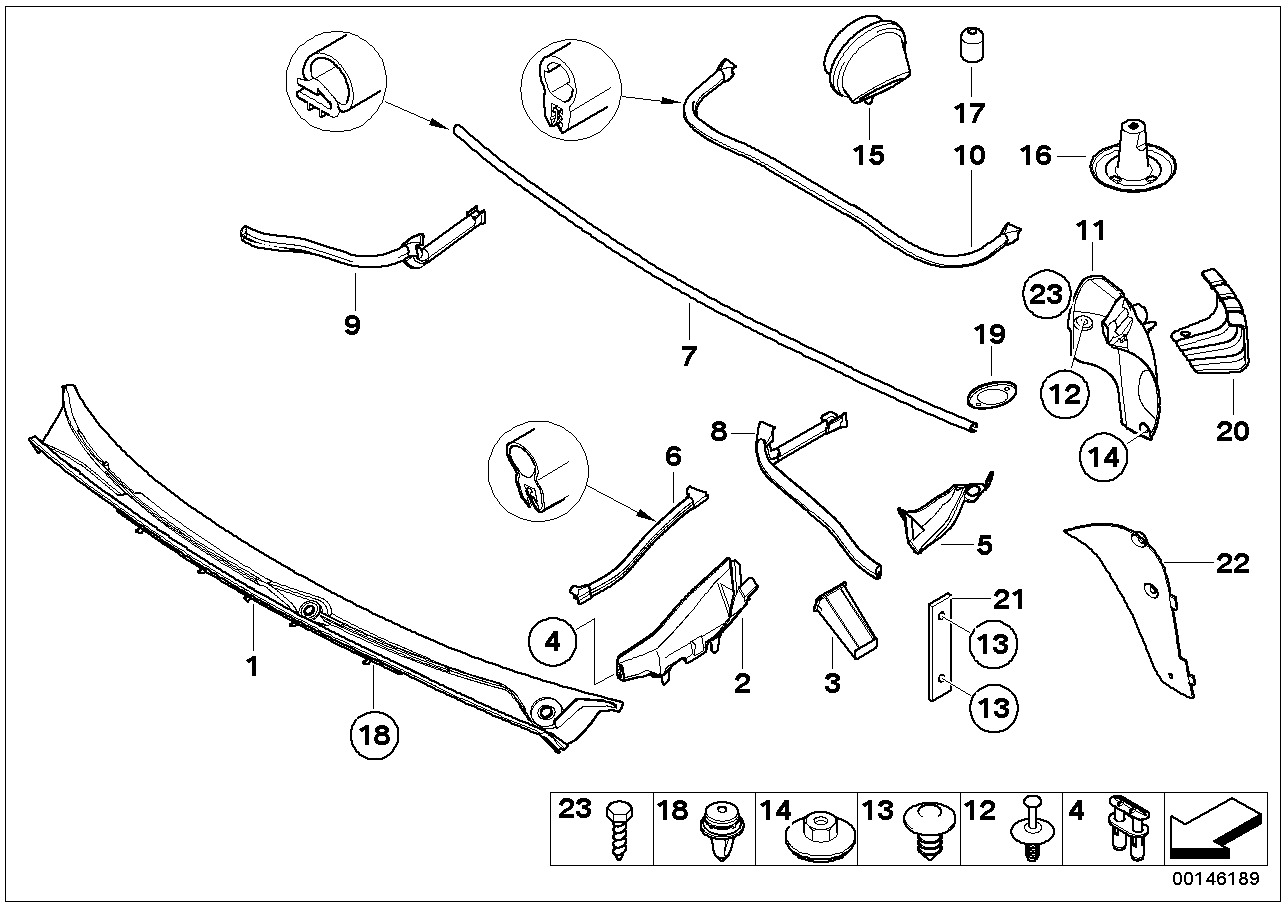 BMW 51712695667 Covering Left