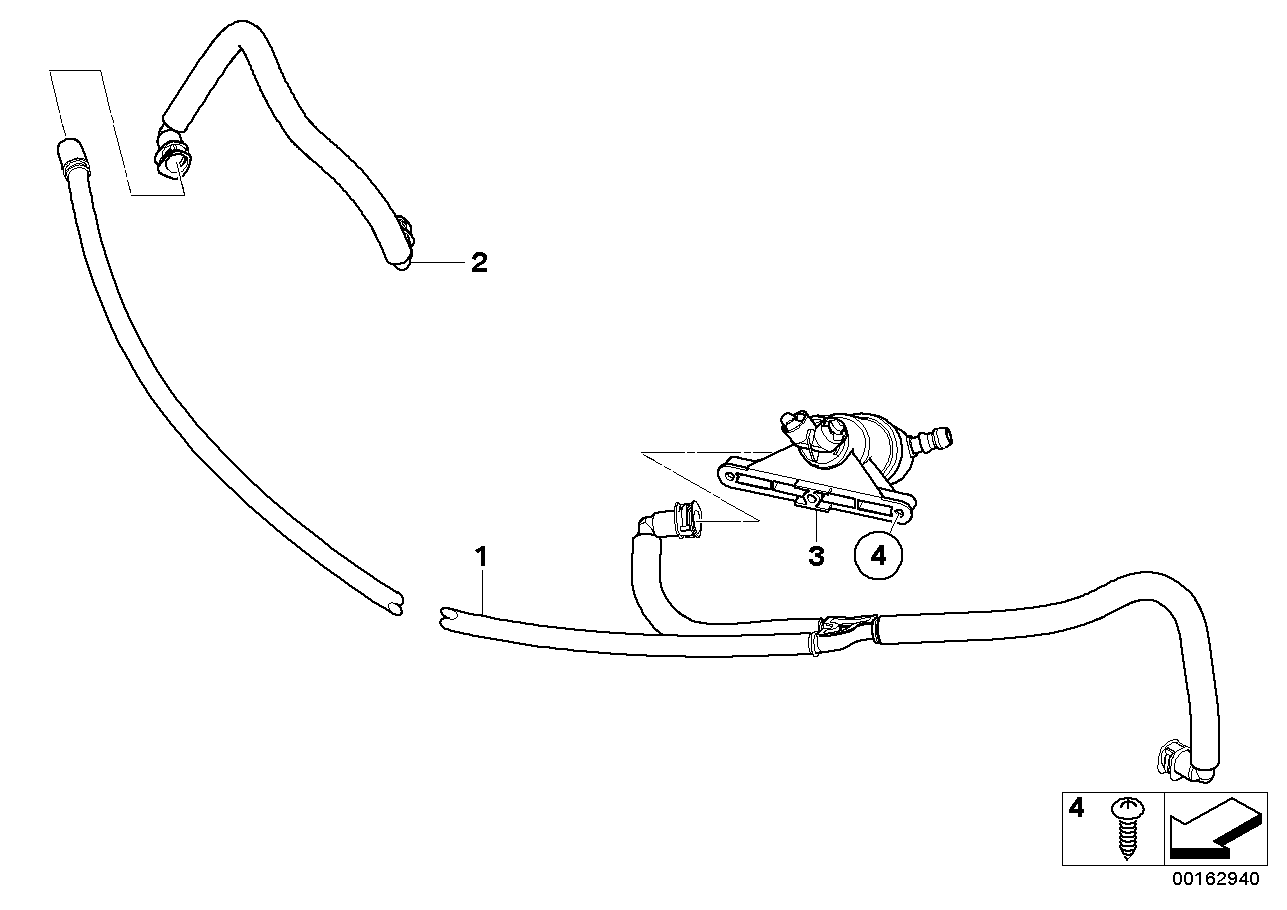 BMW 61677163422 Hose Line