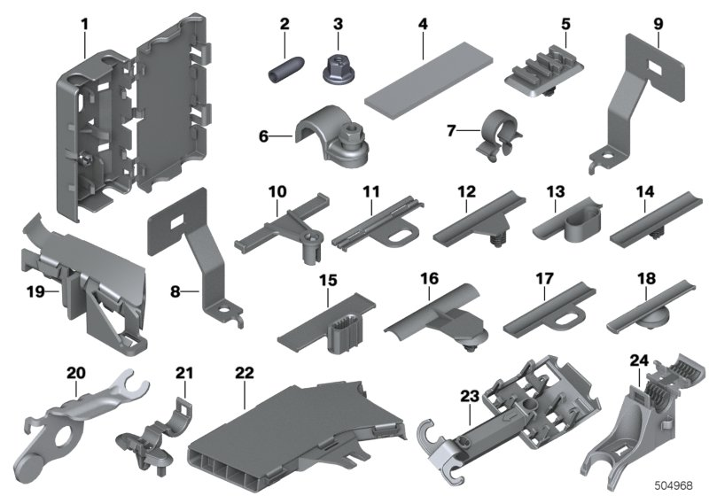 BMW 61139321302 CABLE BRACKET EPB