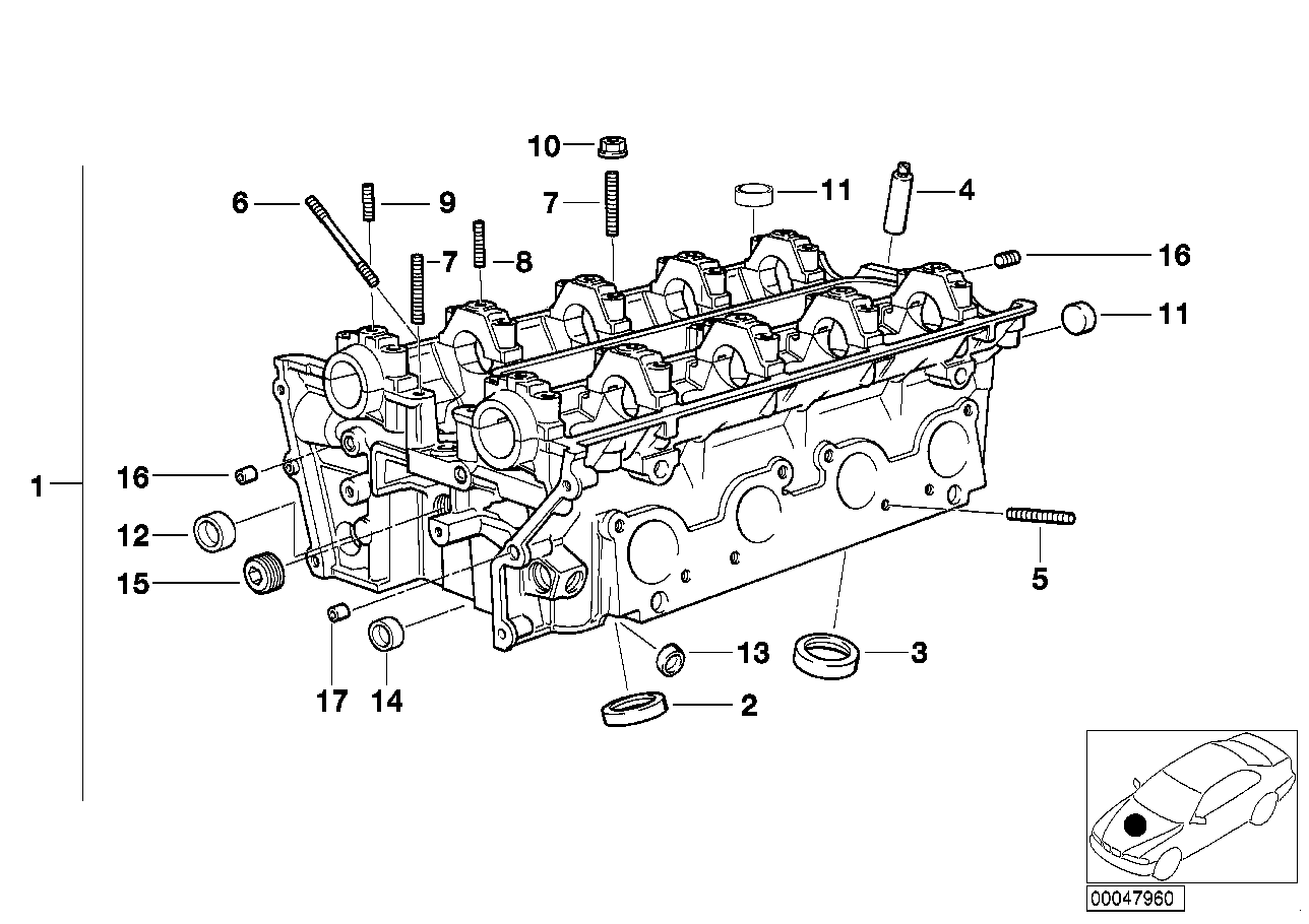 BMW 11127540072 Screw Plug With Gasket Ring