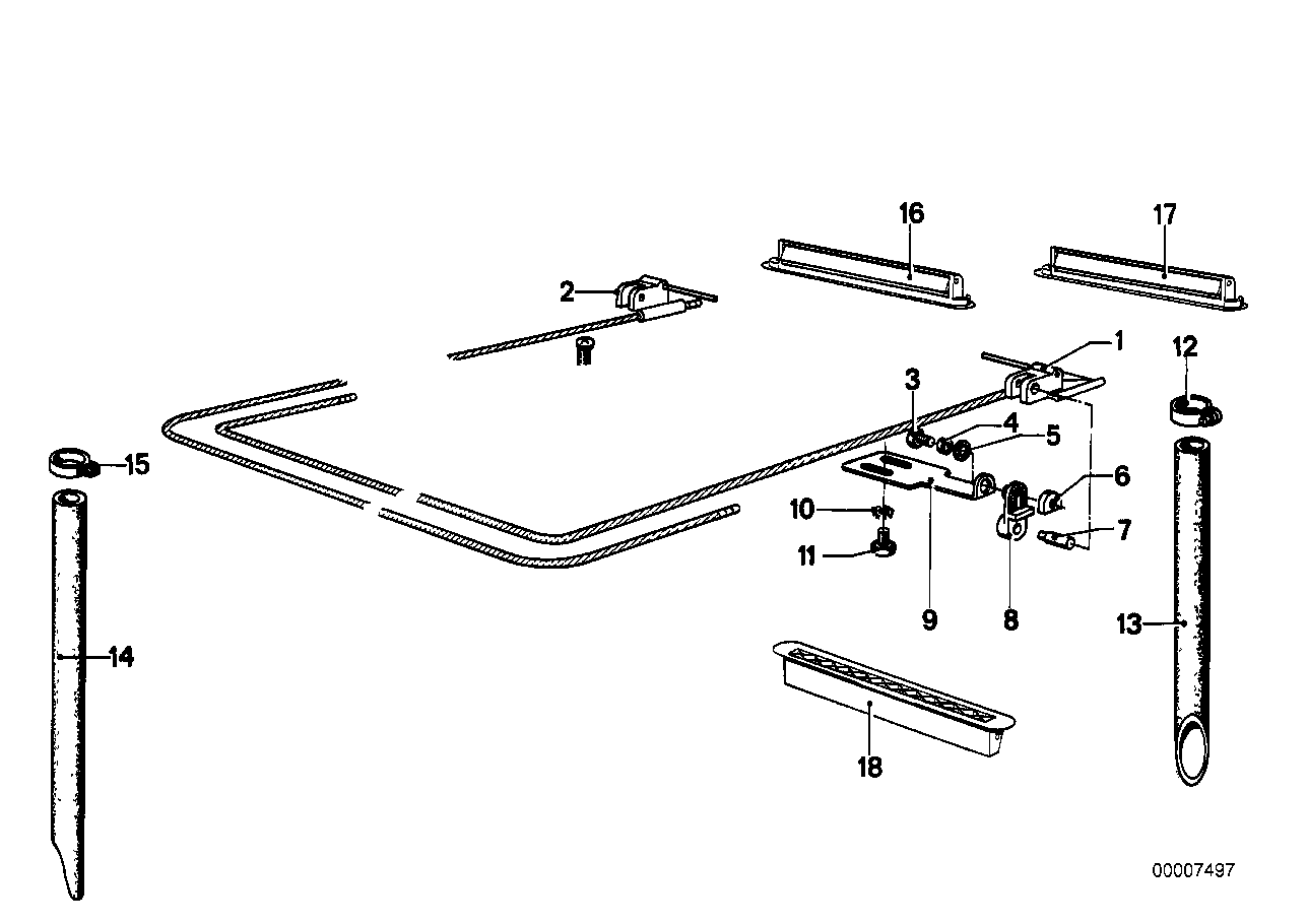 BMW 54121801434 Guide Right