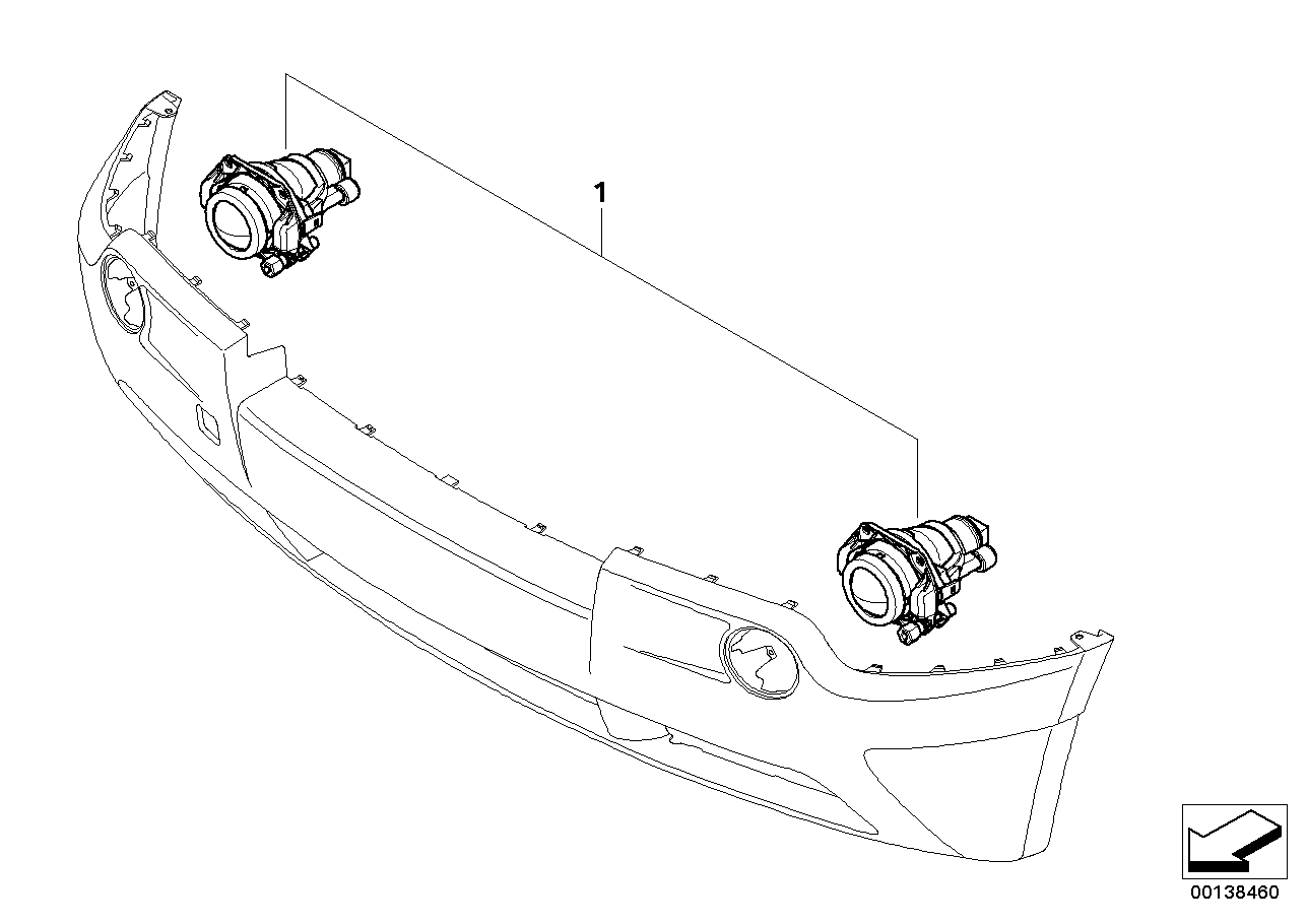 63130306624 BMW Installing Set Fog Lamps