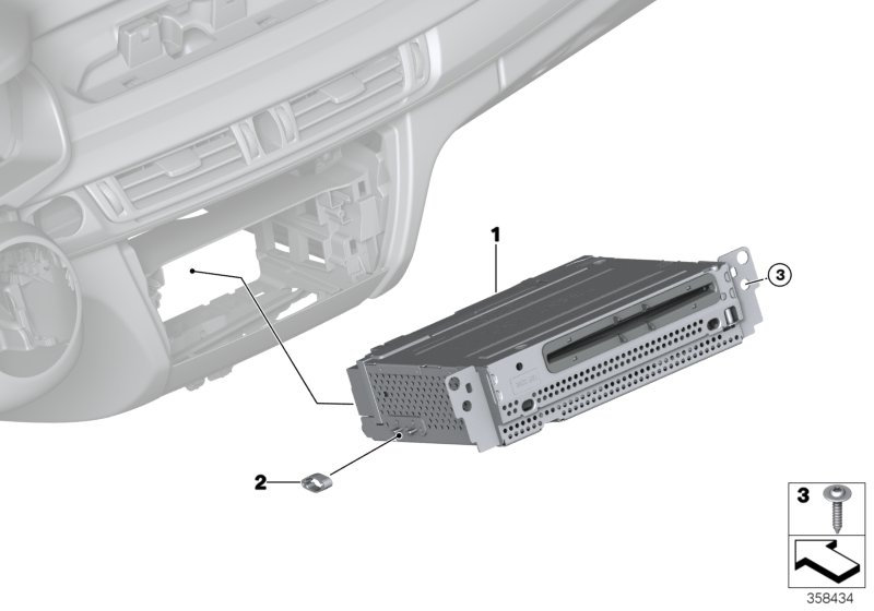 BMW 65129381308 Headunit Basic Media