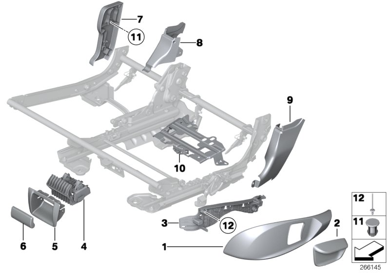 BMW 52207266427 Clip