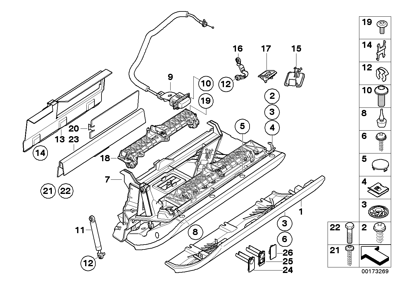 BMW 07129905714 Axial Securing Clip