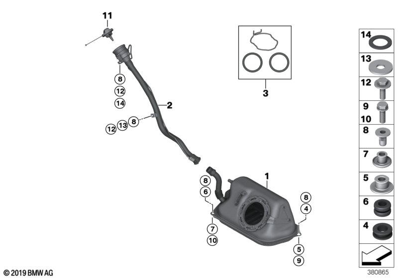 BMW 16117303942 Rubber Element