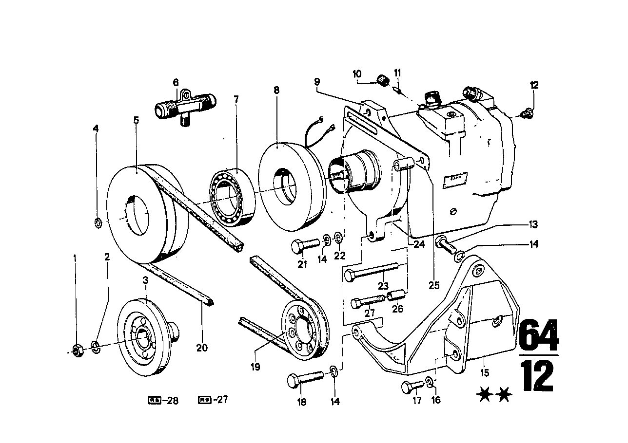 BMW 64521261304 Adjusting Bar